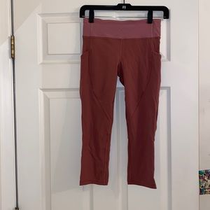 Light red Lulu lemon leggings size 4